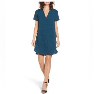 Lush Hailey Crepe Dress Blue Ceramic Medium